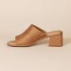 imageAmazon Essentials Womens Block Heel MuleTan Faux Microsuede