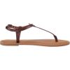 imageAmazon Essentials Womens Casual Thong Sandal with Ankle StrapBrown