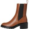 imageAmazon Essentials Womens Chunky Sole Chelsea BootChestnut Brown Faux Leather
