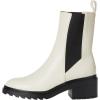 imageAmazon Essentials Womens Chunky Sole Chelsea BootEcru Faux Leather