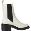 imageAmazon Essentials Womens Chunky Sole Chelsea BootEcru Faux Leather