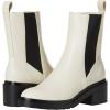imageAmazon Essentials Womens Chunky Sole Chelsea BootEcru Faux Leather