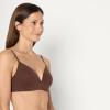 imageAmazon Essentials Womens Cotton Jersey Lined Plunge Bralette Pack of 2BlackRich Hazel