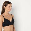 imageAmazon Essentials Womens Cotton Jersey Lined Plunge Bralette Pack of 2BlackWhite