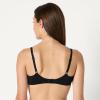 imageAmazon Essentials Womens Cotton Jersey Lined Wired Plunge Bra Pack of 2BlackWhite