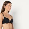 imageAmazon Essentials Womens Cotton Jersey Lined Wired Plunge Bra Pack of 2BlackWhite