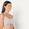 imageAmazon Essentials Womens Cotton Jersey Support Nursing Bra Pack of 2Grey HeatherWhite