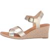 imageAmazon Essentials Womens Espadrille Wedge SandalGold