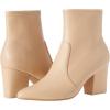imageAmazon Essentials Womens Fitted Stretch Heel BootBeige Faux Leather