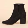 imageAmazon Essentials Womens Fitted Stretch Heel BootBlack Microsuede