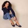 imageAmazon Essentials Womens Knit Ballet FlatNavy