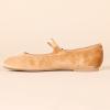 imageAmazon Essentials Womens Mary Jane Ballet FlatApricot Orange Velvet