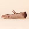 imageAmazon Essentials Womens Mary Jane Ballet FlatBrown Velvet