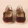 imageAmazon Essentials Womens Mary Jane Ballet FlatBrown Velvet