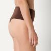 imageAmazon Essentials Womens Microfiber Thong Pack of 6BlackRich HazelWashed Bronze