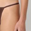 imageAmazon Essentials Womens Microfiber Thong Pack of 6BlackRich HazelWashed Bronze