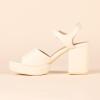 imageAmazon Essentials Womens Platform Heel SandalPale Beige