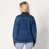 imageAmazon Essentials Womens RegularFit Low Stretch Denim Cinched Waist Barn JacketMedium Blue Vintage