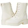imageAmazon Essentials Womens Rubberized Combat Boot with Chunky OutsoleEcru Faux Leather
