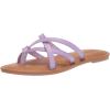 imageAmazon Essentials Womens Strappy Slide Flat SandalLavender