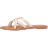 imageAmazon Essentials Womens Strappy Slide Flat SandalLight Beige