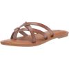 imageAmazon Essentials Womens Strappy Slide Flat SandalMushroom Brown