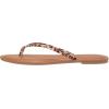 imageAmazon Essentials Womens Thong SandalLight Brown Leopard
