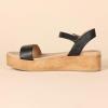 imageAmazon Essentials Womens Two Band Flatform SandalBlack