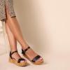 imageAmazon Essentials Womens Two Band Flatform SandalBlack