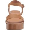 imageAmazon Essentials Womens Two Band Flatform SandalCognac