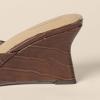 imageAmazon Essentials Womens Wedge SandalsBrown Faux Crocodile