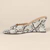 imageAmazon Essentials Womens Wedge SandalsGrey Faux Snakeskin