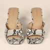 imageAmazon Essentials Womens Wedge SandalsGrey Faux Snakeskin