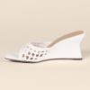 imageAmazon Essentials Womens Wedge SandalsOffwhite Cane Weave