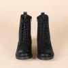 imageAmazon Essentials womens LaceUp Combat BootsBlack