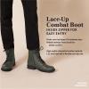 imageAmazon Essentials womens LaceUp Combat BootsCognac