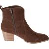 imageAmazon Essentials womens Western Ankle Boots with Stacked HeelDark Toffee Brown