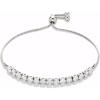 imageAmazon Essentials 14K Gold or Sterling Silver Plated Adjustable Cubic Zirconia Tennis Bracelet 95quotSilver