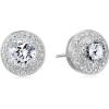 imageAmazon Essentials Cubic Zirconia Classic Halo Stud Earrings in Sterling Silver previously Amazon CollectionSilver