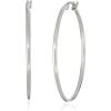 imageAmazon Essentials Stainless Steel Rounded Tube Hoop Earrings 50mm previously Amazon CollectionStainless Steel