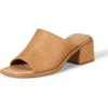 imageAmazon Essentials Womens Block Heel MuleTan Faux Microsuede