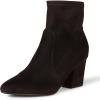 imageAmazon Essentials Womens Fitted Stretch Heel BootBlack Microsuede