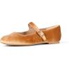 imageAmazon Essentials Womens Mary Jane Ballet FlatApricot Orange Velvet