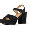 imageAmazon Essentials Womens Platform Heel SandalBlack Faux Suede