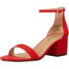 imageAmazon Essentials Womens Two Strap Heeled SandalBright Poppy Red
