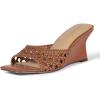 imageAmazon Essentials Womens Wedge SandalsTan Cane Weave