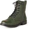 imageAmazon Essentials womens LaceUp Combat BootsGreen