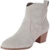 imageAmazon Essentials womens Western Ankle Boots with Stacked HeelLight Grey Heather Microsuede