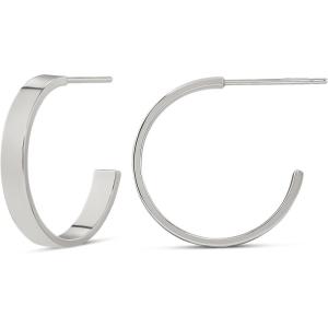 imageAmazon Essentials 14K Gold Plated Square Edge HoopSilver
