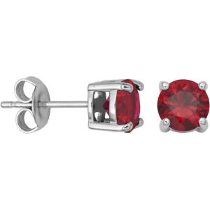 imageAmazon Essentials Sterling Silver Round Birthstone Stud Earrings previously Amazon CollectionCreated Ruby  July